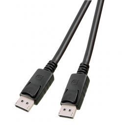 700830 - ECOLAN® DisplayPort Kabel 3m schwarz, Stecker/Stecker, geschirmt