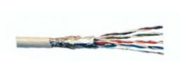 102810 - Cat5e F-STP Verlegekabel 100m grau, flexibler Innenleiter