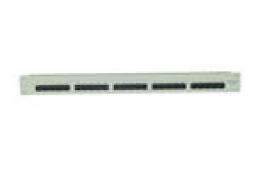 107201 - Patchpanel 25xTP, Cat3, ISDN, 19", lichtgrau