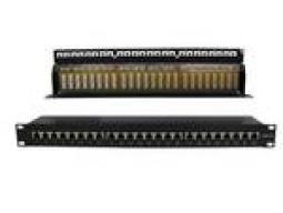 107411 - Patchpanel 24xTP, Cat6a, 10Gbit, 19", schwarz, Telegärtner J02023S0050