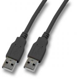 108101 - USB Kabel 1m A-Stecker/A-Stecker, schwarz