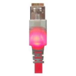 116280 - Cat6A LED Patchkabel 500MHz 20m rot
