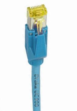 117410 - Cat6A Patchkabel 500MHz 1m blau, 2xRJ45 Hirose TM31 K8560BL.1