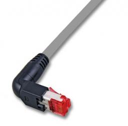 118115 - Cat6A Patchkabel 500MHz 1,5m grau, 90° gewinkelt