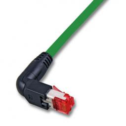 118630 - Cat6A Patchkabel 500MHz 3m grün, 90° gewinkelt