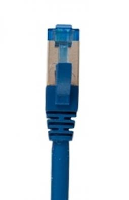 120300 - Premium Patchkabel Cat6A 500MHz 0,5m blau S/FTP halogenfrei 10Gbit