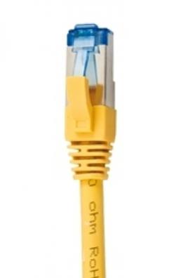 120401 - Premium Patchkabel Cat6A 500MHz 0,25m gelb S/FTP halogenfrei 10Gbit