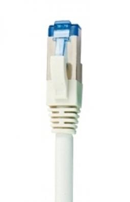 120700 - Premium Patchkabel Cat6A 500MHz 0,5m weiß S/FTP halogenfrei 10Gbit