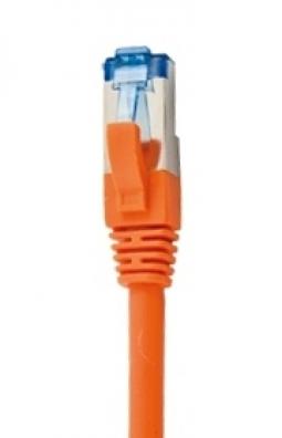 120801 - Premium Patchkabel Cat6A 500MHz 0,25m orange S/FTP halogenfrei 10Gbit