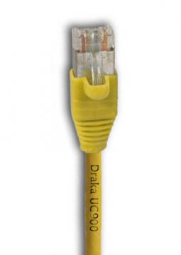 133250 - Cat6A Patchkabel 500MHz 7,5m gelb, 2xRJ45 AMP EMT K8182.7,5