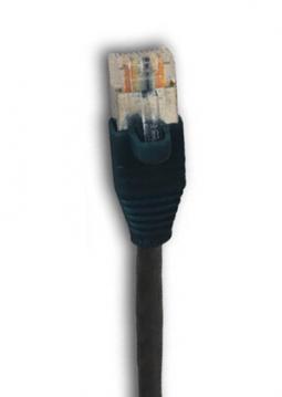133510 - Cat6A Patchkabel 500MHz 1m schwarz, 2xRJ45 AMP EMT K8185.1