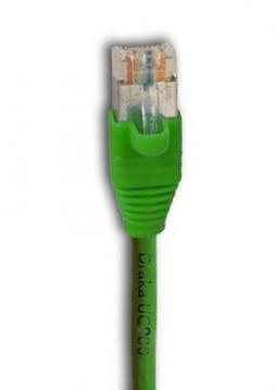 133650 - Cat6A Patchkabel 500MHz 7,5m grün, 2xRJ45 AMP EMT K8186.7,5