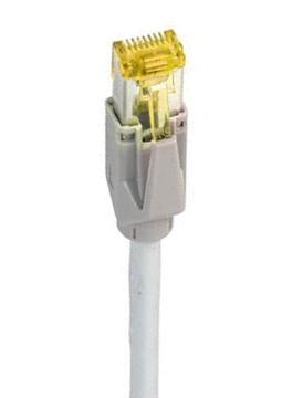 135140 - Cat6A Patchkabel 500MHz 5m grau, 2xRJ45 Hirose TM31 K8570GR.5