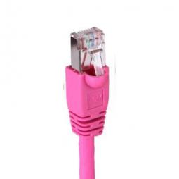 138901 - Patchkabel Cat6 doppelt geschirmt (S/FTP) 0,25m magenta halogenfrei