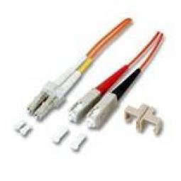 151201 - LWL Patchkabel 0,5m LC/SC, 50/125µm, OM3, Duplex, Multimode